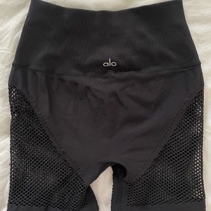 ALO Seamless High Waist Fishnet Air Shorts